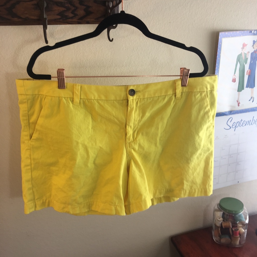 Yellow shorts